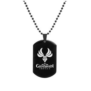 Anime juego <span class=keywords><strong>Genshin</strong></span> impacto collares elemento símbolo Halloween Moda hombre mujer Cosplay accesorio regalos - Product Image 6