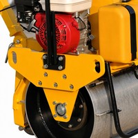 Rouleau vibratoire portatif Honda GX160 RWYL21 15kN 70Hz 280kg à entraînement hydrostatique pour le compactage de l'asphalte et du sol