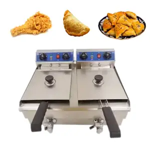 Meilleur Prix broaster friteuse de poulet réglable croustilles gaz friture machine 8ltr industriel cuisses de poulet friteuse à air
