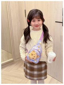 Sac à bandoulière en peluche douce pour enfants, nouveau sac de poitrine pour enfants, adorable mini sac à bandoulière pour bébés garçons et filles, pour l'extérieur - Product Image 6
