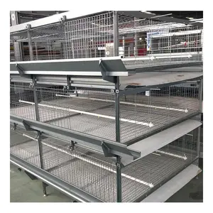 H Type Chicken Brooder Layer Cage Broiler 4 Layers Poultry Cage Broiler