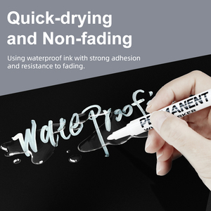 Magiart Nhà Sản Xuất Không Độc Hại An Toàn Không Thấm Nước Vĩnh Viễn Đánh Dấu Màu Trắng Bút Bộ - Product Image 3