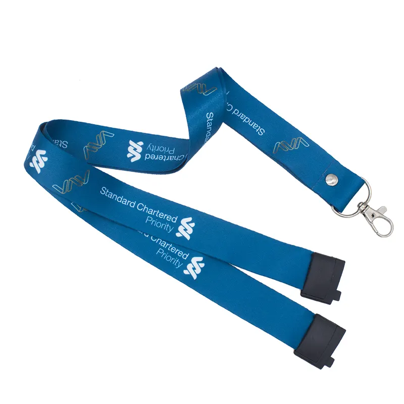 Personalized Silicone Key Neck Lanyards With Logo Custom For Id Badges