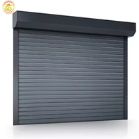 Porte de garage automatique en aluminium à enroulement électrique pour usage résidentiel en villa