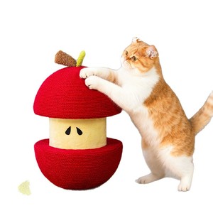 Red Apple Sisal <b>Cat</b> <b>Scratching</b> Board - Durable, Non-shedding, Extra Large Vertical <b>Cat</b> <b>Scratching</b> <b>Post</b>, <b>Cat</b> <b>Tree</b>, Hemp Rope, - Product Image 3