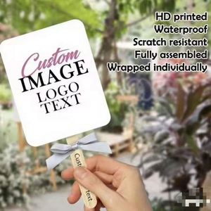 Good Quality Plastic PP Custom Round <b>Hand</b> <b>Fan</b> Perfect for Parties, Weddings, and Events Custom Party Favors Wedding <b>Hand</b> <b>Fan</b> - Product Image 1