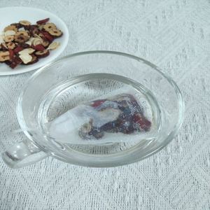 12*14Eco-Friendly Disposable Tea <b>Bags</b> with Cotton <b>Draw</b> <b>Strings</b> Drawstring Mesh Filter for Loose Leaf Tea for Household Food Use - Product Image 4