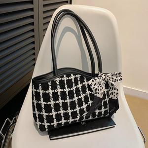 Nouveau sac à main, nouvelle tendance, sac à main pour femme à carreaux grande capacité, sac fourre-tout tendance - Product Image 5