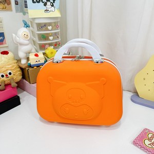 Neceser Kawaii Anime de 14 Pulgadas, Diseño de Melody y Kuromi, Gran Capacidad, Impermeable, Material PP, Multifunción, Forma de Concha Marina, Bordado, Regalo de Maquillaje - Product Image 4