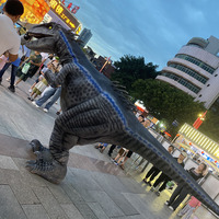 Zigong fabricant réaliste adulte robot raptor réel marche réaliste velociraptor anime dinosaure costume