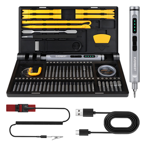 <span class=keywords><strong>Tournevis</strong></span> électrique en aluminium 69 en 1 Poignée de chargement Jeu de <span class=keywords><strong>tournevis</strong></span> électrique de précision <span class=keywords><strong>multi</strong></span>-embouts magnétiques Set d'outils pour ordinateur portable - Product Image 1