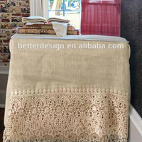 Rideau de cuisine vintage tissé en macramé massif avec œillets inclus accessoires de traitement pour fenêtre de lucarne à usage domestique