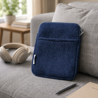 Étui de protection pour Kindle en velours côtelé avec fermeture éclair et poche avant, personnalisable, pour liseuse électronique, accessoires Kindle