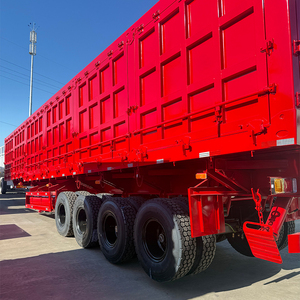 Semi-remorque à déchargement latéral à quatre essieux pour transport longue distance et lourd, vente directe d'usine de haute qualité - Product Image 2