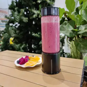 Uzun borosilikat cam uygun seyahat blender pil mikser taşınabilir smoothie makinesi USB blender taşınabilir meyve sıkacağı bardağı