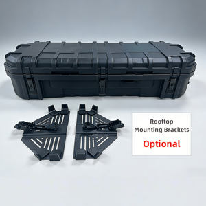 Boîte de toit 95L en LLDPE avec logo personnalisé, rangement robuste pour outils, porte-bagages de toit moderne pour équipement de camping - Product Image 3