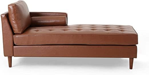 เก้าอี้นวมสีน้ำตาลพร้อมหมอน, โซฟารูปตัว L พร้อมเก้าอี้นอนกว้าง, เฟอร์นิเจอร์ทันสมัยในช่วงกลางศตวรรษ, โซฟาแบบแบ่งส่วนสำหรับห้องนั่งเล่น - Product Image 2