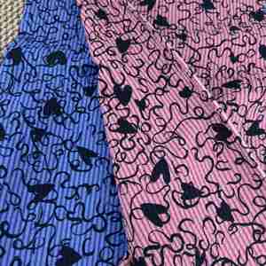 Nhà Máy Bán Buôn Dệt Nhăn Muối Giảm Kỹ Thuật Số In Hoa Thoáng Khí Mềm Mại 100% Bông Vải Cho Áo Sơ Mi Cô Gái Chàng Trai Túi - Product Image 2