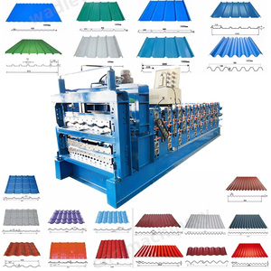 Máquina Formadora de Rollos de Lámina Corrugada de Tres Capas con Motor de Engranajes y Rodamientos, Alta Productividad, Certificación CE, Estructura de Acero Metálico - Product Image 1