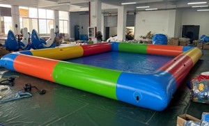 <span class=keywords><strong>Piscina</strong></span> Inflable Portátil <span class=keywords><strong>con</strong></span> Sellado Térmico |    <span class=keywords><strong>Piscina</strong></span> de Agua Poco Profunda para Juegos, Demostraciones y Aplicaciones Acuáticas Multiusos - Product Image 6