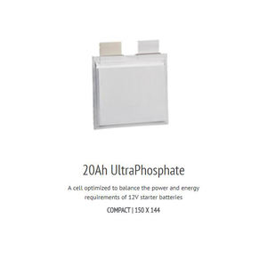 Lifepo4 A123 20ah Sel Prismatik, 30C Tingkat Pembuangan Baterai Ion Lithium A123 20ah Lifepo4 Sel Baterai - Product Image 5