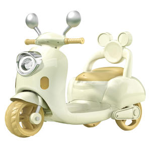 Coche de juguete de 6V para niños, motocicleta eléctrica con batería, <span class=keywords><strong>3</strong></span> ruedas, bicicleta con luz LED, Pedal de música - Product Image 1