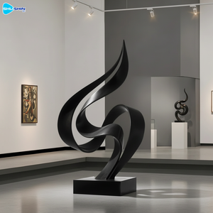 منحوتة فنية حديثة من الفولاذ المقاوم للصدأ على شكل لهب متحرك قابلة للتخصيص - Product Image 4