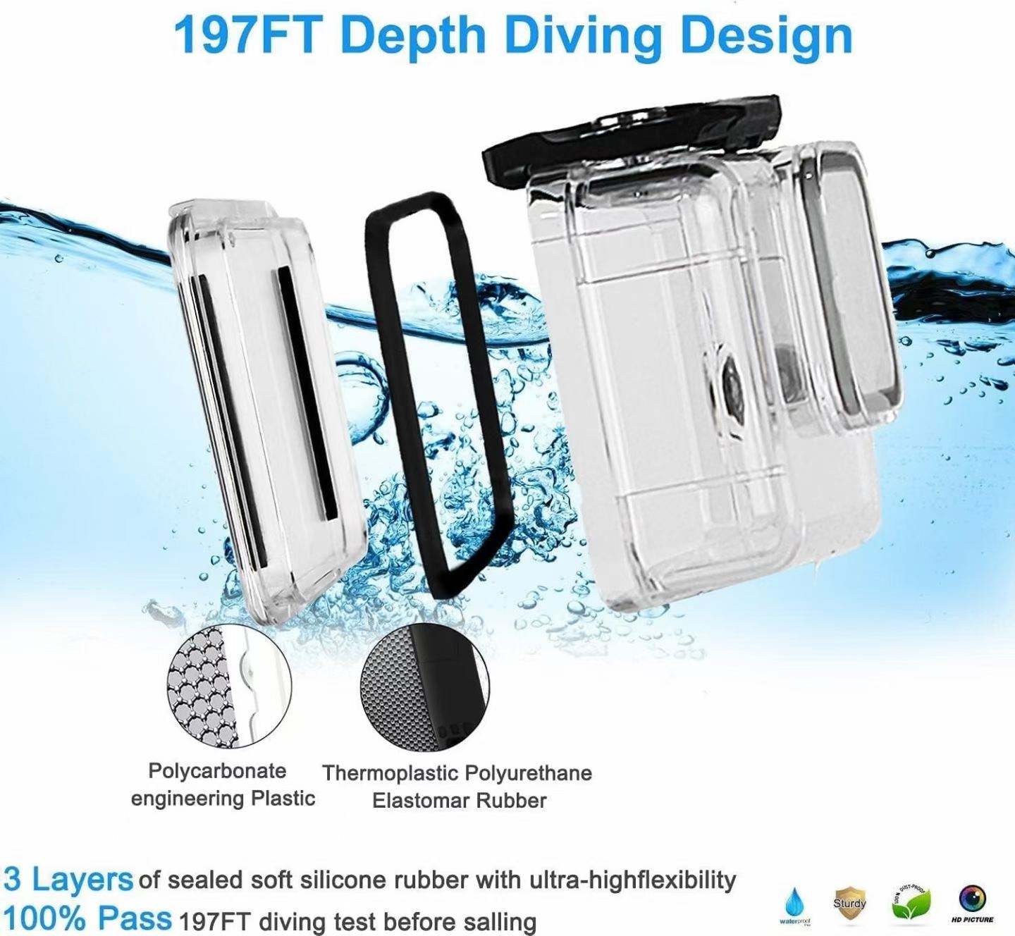 Buoyancy Selfie Stick Diver Scuba Gear Snorkeling Mask Swimming Glasses Action Sports Camera Accessories for Go Pro/DJI/Insta360