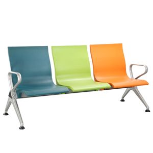 Py-611T Waiting <b>Chair</b> Metal Frame Triangular Steel Beam For Hospitals Restaurants Schools - Product Image 3