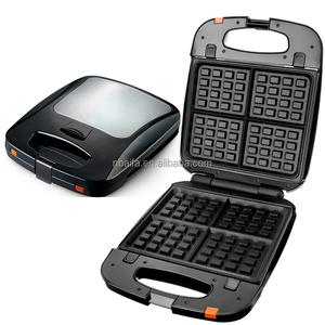 Aifa 3 trong 1 điện <span class=keywords><strong>mini</strong></span> Waffle & bữa ăn sáng bánh Sandwich Maker có thể tháo rời không dính nướng bánh mỳ với mát cảm ứng xử lý - Product Image 5