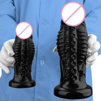 Dilatateur anal et plug anal extra-larges en forme d'alien, sans œufs, en silicone souple – Jouet sexuel pour adultes SM/Gay