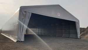 Customizable Lightweight EN Standard Galvanized Steel Structure High Strength Large Storage <b>Tent</b> with Trellis From Italy - Product Image 2