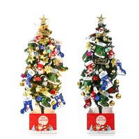 Sachet d'emballage cadeau pour bonbons, imprimé sur mesure, en forme de pied de Noël, découpé à la forme, avec logo
