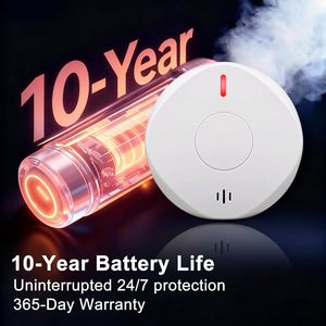 Détecteur combiné <span class=keywords><strong>de</strong></span> fumée et <span class=keywords><strong>de</strong></span> monoxyde <span class=keywords><strong>de</strong></span> carbone avec batterie 10 ans, conception 2-en-1, indicateurs lumineux LED - Product Image 4
