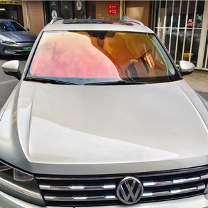 Dazzling Tắc Kè Hoa Màu đỏ-thay đổi UV bằng chứng Pet xe kính chắn gió phim với 99% UV từ chối và năng động thay đổi màu sắc - Product Image 1