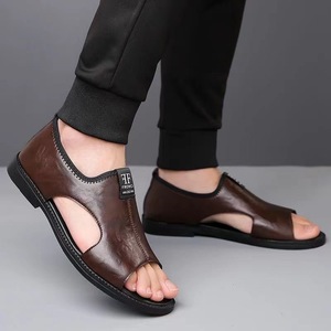 Nouvelle sandale en cuir à bout ouvert pour hommes, style indien, grandes tailles 47 48 <span class=keywords><strong>49</strong></span>, vente chaude, fournisseurs en ligne, chaussures et pantoufles OEM de Guangzhou - Product Image 2