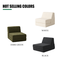 Canapé modulaire compressé moderne, siège unique, cadre sans cadre en mousse, fauteuil lounge en bouclette, meubles de salon, usine OEM
