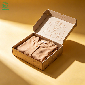 Caja <span class=keywords><strong>de</strong></span> Cartón Corrugado Grande y Sostenible para Envío <span class=keywords><strong>de</strong></span> Chaquetas y Zapatos, Caja <span class=keywords><strong>de</strong></span> Correo para <span class=keywords><strong>Marcas</strong></span> <span class=keywords><strong>de</strong></span> Moda - Product Image 2