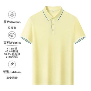 Women's Polo Shirt 180g Cotton Tencel Oxford Breathable Summer Wear - Product Image 3