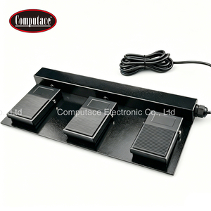 Interruptor de Pedal de 3 Vías Negro, 16A 125V/250V CA, Interruptor de Control de Pie Triple para Equipos Industriales y Dispositivos Médicos - Product Image 1