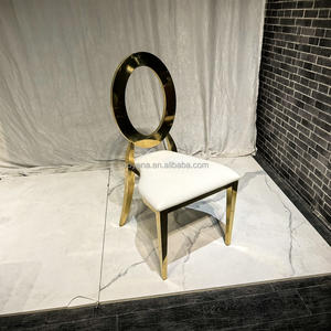 Chaise en acier inoxydable de location d'événement de qualité supérieure Charis O Back de mariage durable et bon marché Offres Spéciales - Product Image 3