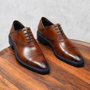 Zapatos de Hombre de Cuero Genuino, Estilo Casual de Negocios, Forro de Piel de Vacuno de Primera Calidad, Ligeros y Suaves, con Punta en Pico - Product Image 3