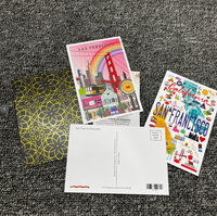Cartes de remerciement personnalisées pour mariage et événements professionnels, 10x15cm, papier couché fantaisie, impression numérique estampée à chaud