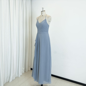 princess polly baby blue dress Birdy Grey Bridesmaid Dress Dusty Blue, Carrie Matte Size Large main image 0
