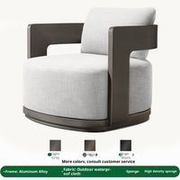 Ensemble de jardin 3 places en teck massif, design nordique, mobilier d'extérieur imperméable pour cour, villa, hôtel