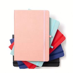A5 Personalized Logo Plain <b>Note</b> <b>Book</b> With Leather Strap Custom Printing Linen Hardcover Journal Notebook - Product Image 4