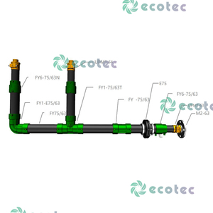 Ecotec Single Layer HDPE 4 Inch 110mm UPP Gasoline <strong>Petrol</strong> Station Pipe Underground Fuel Transfer - Product Image 5