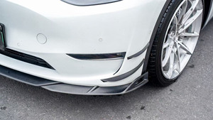 Nuevo Kit de Carrocería para Tesla Model Y con Labio Delantero de Fibra de Carbono y <span class=keywords><strong>Difusor</strong></span> Trasero Deflector de Viento con Escape - Product Image 2