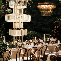 Accessoires de mariage tendance : Support de fleurs de table en acrylique cristal de 1,5 m pour allée de mariage, élégant centre de table pour mariages et événements
