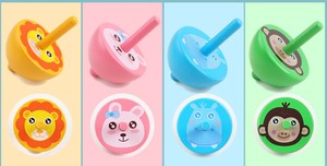 Colorido al por mayor 4 PCS de madera de Gyro juguetes para niños personalizado clásico de madera bloques de construcción de jug - Product Image 4